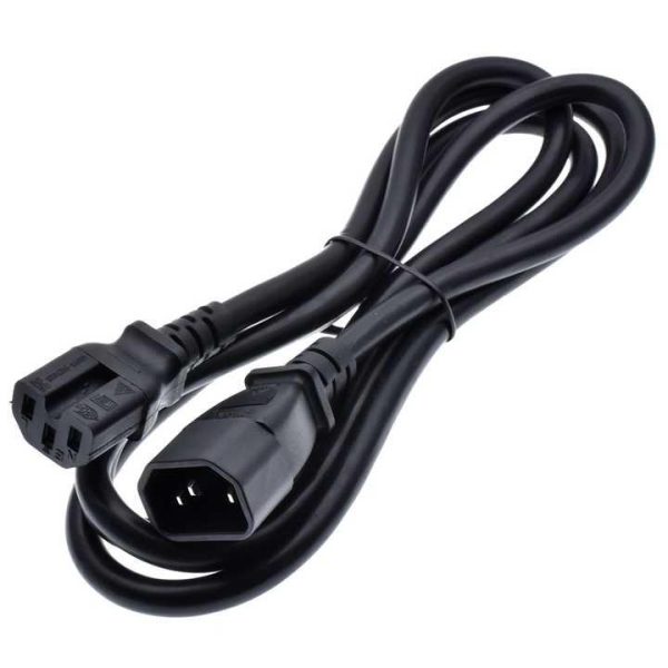 C14 to C15 Power Cord Male to Female PDU Power Extension Cable UPS Power Cord,H05VV-F 3G 1.5MM ,10A, 250V