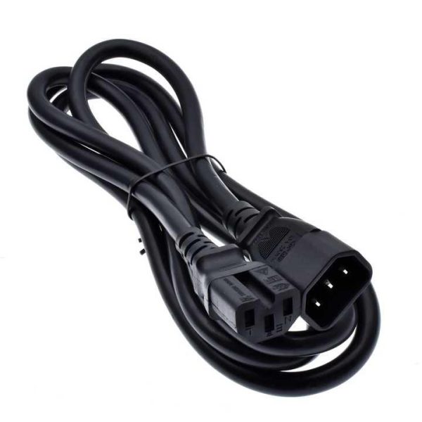 C14 to C15 Power Cord Male to Female PDU Power Extension Cable UPS Power Cord,H05VV-F 3G 1.5MM ,10A, 250V