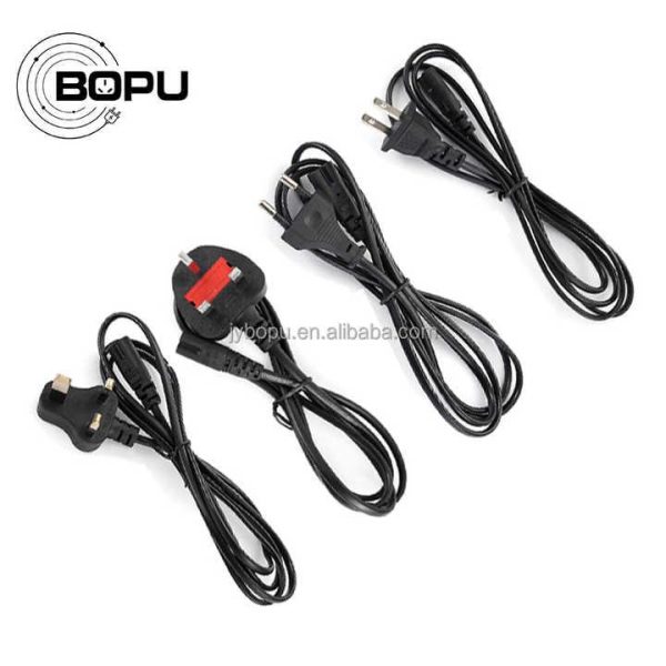 Good Quality C7 Power Cable US UK EU Brazil 3 Pin Power Cord Camera Charging C7 Power Cable Cord 1.5M