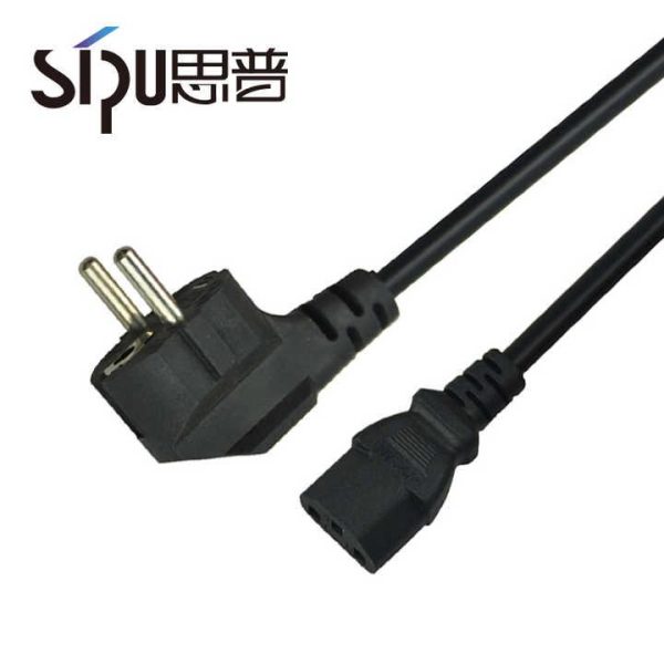 High Quality 2 Pin Ac European Power Plug Cable Wholesale Eu Ac Power Cord for Computer