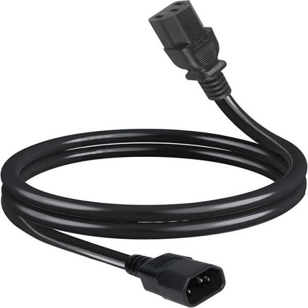 1.8m Power Extension Cord C14 C13 125V 18AWG Extension IEC-320-C14 IEC-320-C13 AC Power Cable for Computer Power Cord