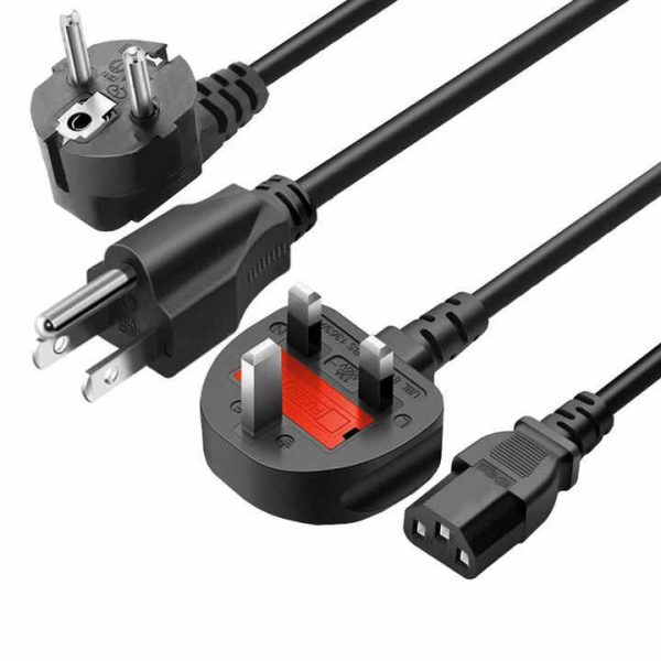 IDEALIN Uk Ac Power CABLE Electric Extension Power Cords 240v 3 Plug in 15amp Extension Cord Uk Power Cord