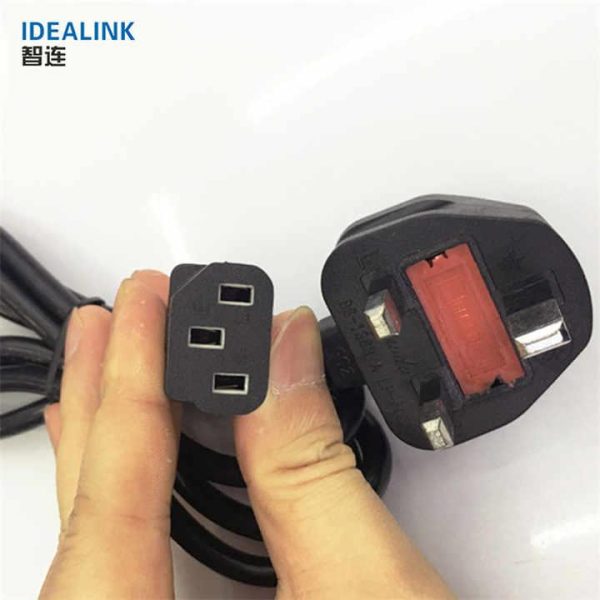 IDEALIN Uk Ac Power CABLE Electric Extension Power Cords 240v 3 Plug in 15amp Extension Cord Uk Power Cord