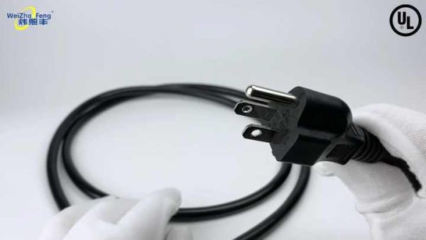 UL Certified NEMA 5-15P AC Power Cord 18AWG SJT PVC Cable – 1.2M to 2M Custom Lengths