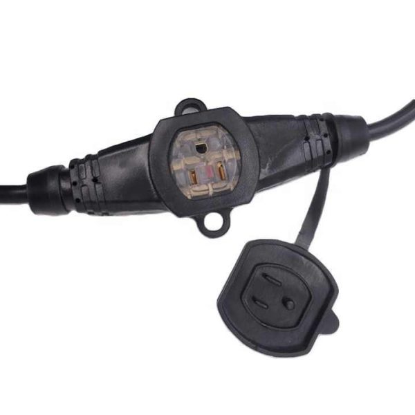 Multi-socket Power Distribution Extension Cord for Grow Lightings