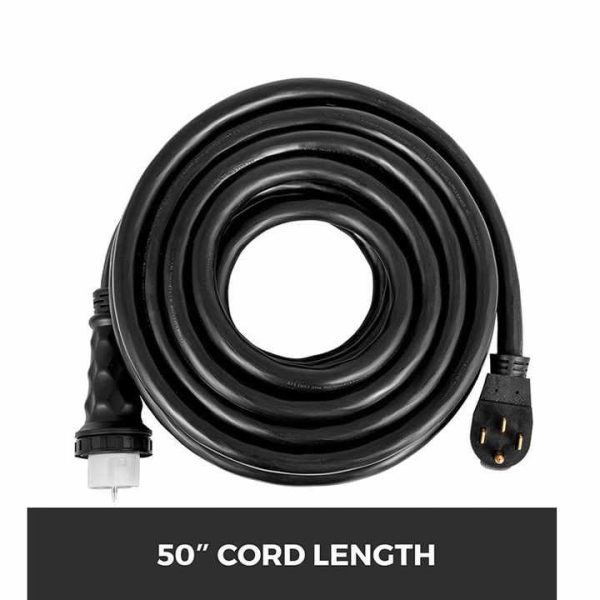 Us Standard 50A Generator Extension Cords NEMA 14-50P--SS2-50R Twist Lock Connector Electrical Extension Cord Black Pvc Copper