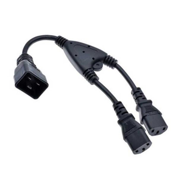 Immersion PUR Power Cable PDU C19 C20 12awg 14awg Y Splitter C20 to Dual C13 Power Cords