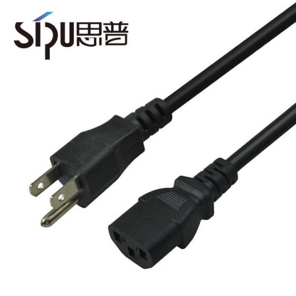 High Quality 220v USA Ac Power Cord 3 Pin Plug Pc Projector Computer Power Cable Us