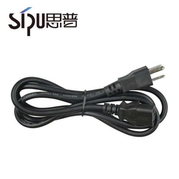 High Quality 220v USA Ac Power Cord 3 Pin Plug Pc Projector Computer Power Cable Us