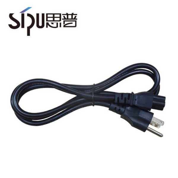 High Quality 220v USA Ac Power Cord 3 Pin Plug Pc Projector Computer Power Cable Us