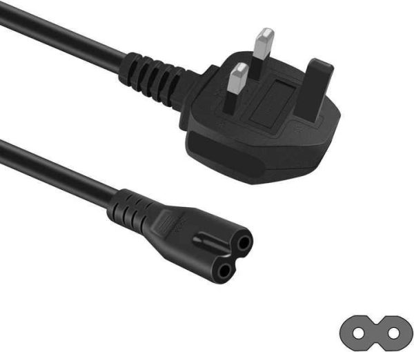 Uk 1.5M Iec 320 Computer C13 Computer Wire with Plug C7 Connector 2 Pin Power Cable Extension Cord