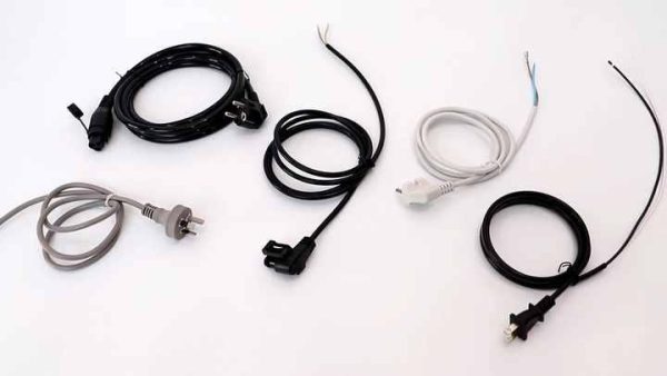 Flat 2-Pin NEMA AC Power Cord with PVC Jacket for Home Appliances