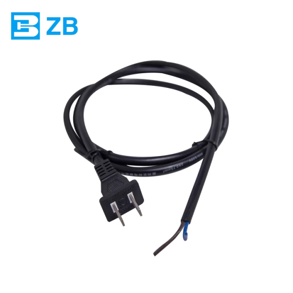 2024 Wholesale American Ac Power Cords Cable Flat 2-pin Electrical Plug for Household Apply