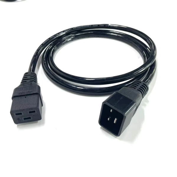 C19 to C20 Power Cord Three Cores Power Extension Cord IEC C20 Male to IEC C19 Female Power Cord for Home Appliance