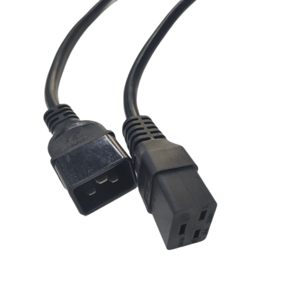 C19 to C20 Power Cord Three Cores Power Extension Cord IEC C20 Male to IEC C19 Female Power Cord for Home Appliance