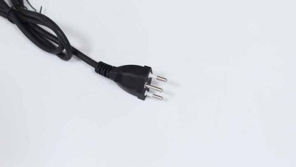 Switzerland 3-Pin AC Power Cord with Fuse Extension, NEMA Plug to Stripped End, Custom Length (0.5m-15m) for Laptop, Printer & Home Appliances