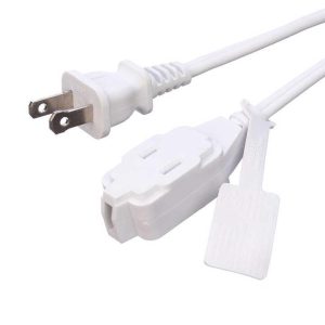 Top Quality American Standard 2X16AWG White 2 Pin Home Microwave Oven Plug Electrical Cord & Extension Cords