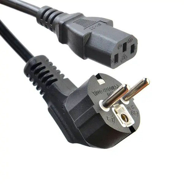 Euro Standard Ac 3 Pin Power Cable Cord 230v 10a Plug to Iec320 C13 C15 Ac 12a 250v Electrical Power Cord with H05vv f 3g1 0mm2