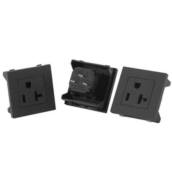 20A 125V NEMA5-20R Chassis Panel Mount Outlet Socket Copper Accessories High Quality Us Power Socket