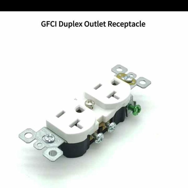 20A 125V GFCI Duplex Outlet Receptacle - Tamper-Resistant NEMA Socket with Leakage Protection for Residential Use