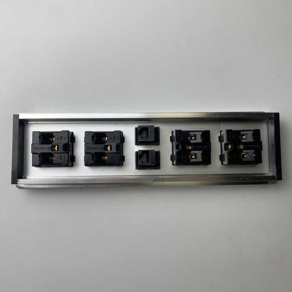 Wholesale Office Furniture Pop-Up Aluminum Alloy Floor Socket Box With AU Standard Plug Tabletop or Wall Socket Power Outlet