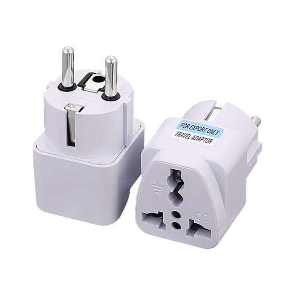 Germany French Plug Adaptor Universal Travel Adaptor Double Adapter Plug Socket Travel Conversion Plug