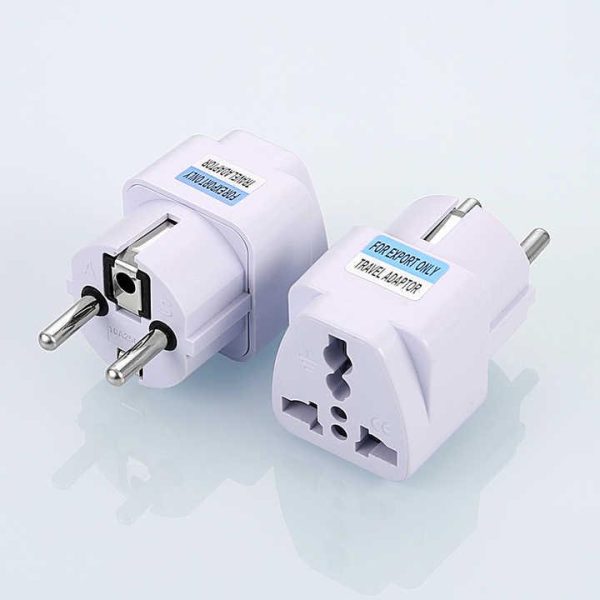 Germany French Plug Adaptor Universal Travel Adaptor Double Adapter Plug Socket Travel Conversion Plug