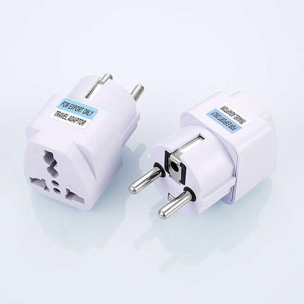 Germany French Plug Adaptor Universal Travel Adaptor Double Adapter Plug Socket Travel Conversion Plug