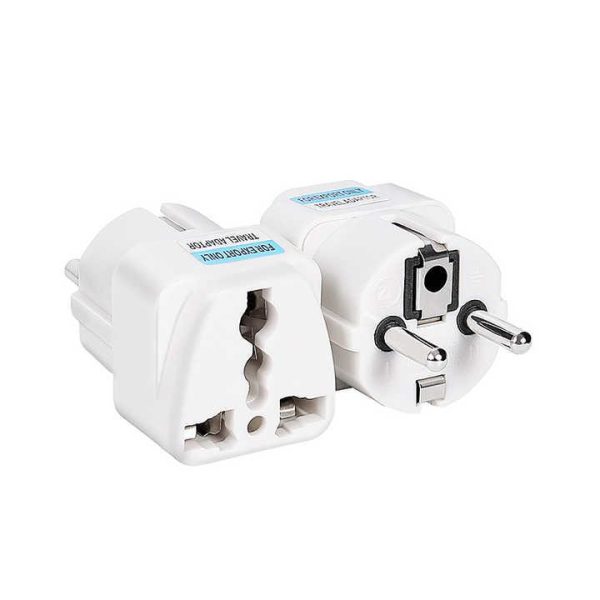 Germany French Plug Adaptor Universal Travel Adaptor Double Adapter Plug Socket Travel Conversion Plug