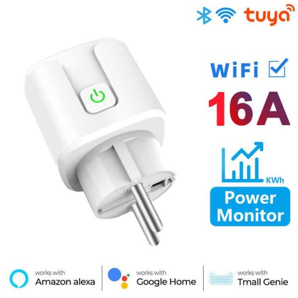 Tuya Wifi Socket Smart Plug Mobile Phone Voice Timing Switch On/Off Device Anglo-European Regulations Brazilian Regulations