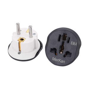 Factory Supply Universal 2 Pin Adapt Plug Travel Power Adapter Travel Adaptor Eu Sockets 2 Pin to UK 3 Pin Plug Adapter