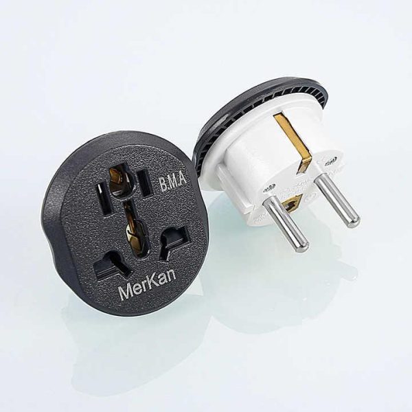 Factory Supply Universal 2 Pin Adapt Plug Travel Power Adapter Travel Adaptor Eu Sockets 2 Pin to UK 3 Pin Plug Adapter