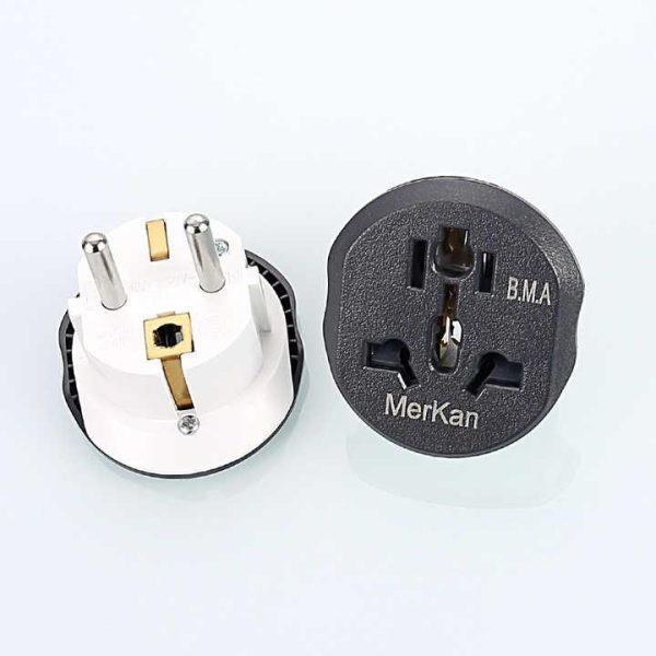 Factory Supply Universal 2 Pin Adapt Plug Travel Power Adapter Travel Adaptor Eu Sockets 2 Pin to UK 3 Pin Plug Adapter