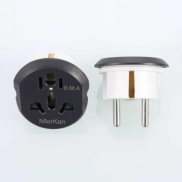 Factory Supply Universal 2 Pin Adapt Plug Travel Power Adapter Travel Adaptor Eu Sockets 2 Pin to UK 3 Pin Plug Adapter