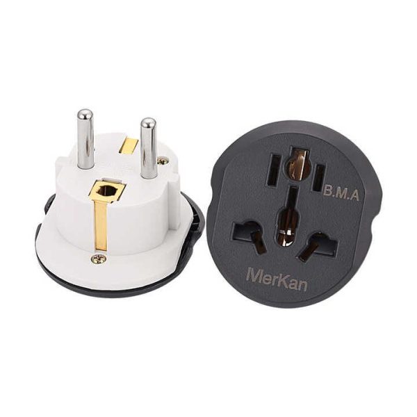 Factory Supply Universal 2 Pin Adapt Plug Travel Power Adapter Travel Adaptor Eu Sockets 2 Pin to UK 3 Pin Plug Adapter