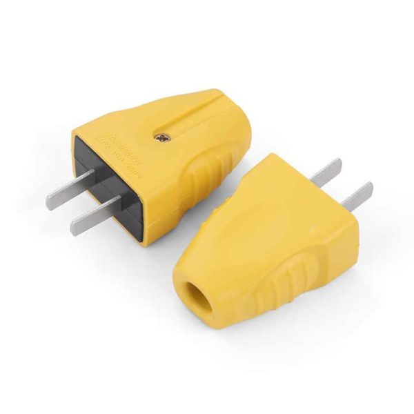 Best Selling Fixed Rotation protection Power Plug Two Pole Industrial Plug Yellow Large Flat Plug