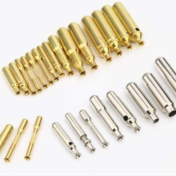 10A/16A 4.0 mm EU 2 Prong Brass Plug Insert EU Schuko Plug Insert 2 Pin Plug Insert Plastic VDE Standard for Home Appliances