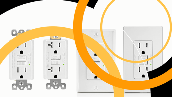 UL-Listed 15A/20A Tamper Resistant GFCI Outlet Receptacle - 125V Weatherproof Electrical Socket, Self-Grounding, TRWR Safety