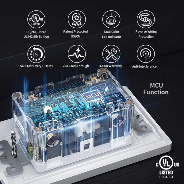 Wall Socket Usa ul Manufacturer Circuit Electrical Supplies Outdoor 15a 20 Amp Tamper Resistant 125v Wall Gfci Receptacle Outlet