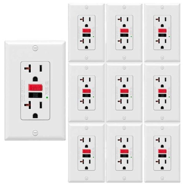 Wholesale Self test Gfci Receptacle 15a 20 Amp 125v ul Cul Listed Tamper Resistant Tr Wr Child Safety Gfi Outlet Wall Socket Usa