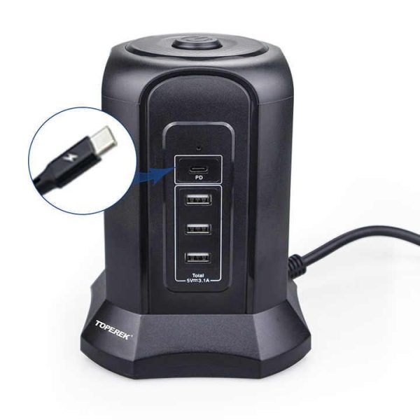 UK/US/EU Plug Smart Power Strip Smart Electrical Extension Socket With USB Port