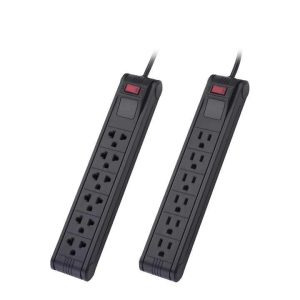 Power Strip with Surge Protector 6 NEMA USA Socket