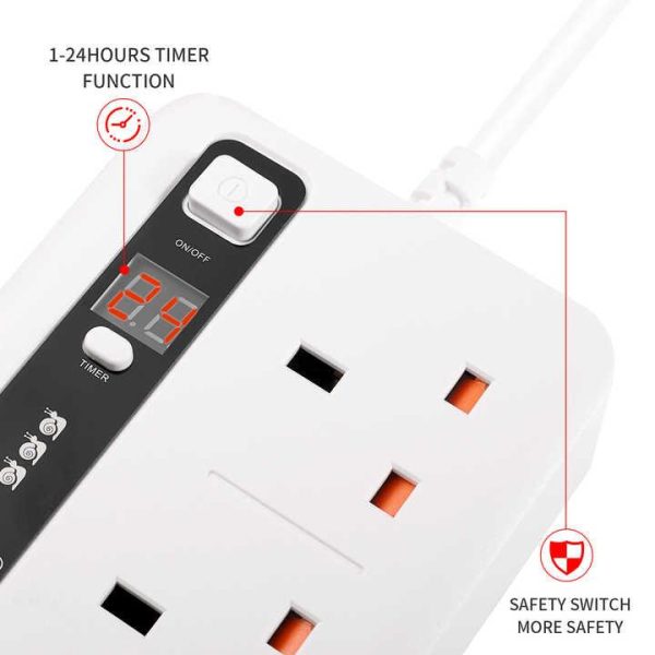 Factory Produces Various Timing Ac Power Sockets High-power 3000w Power Strip With Usb Fast Charging