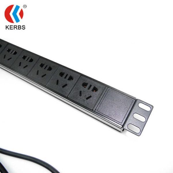 19'' IP20 Multi-Outlets Surge Protective Power Extension Socket PDU Power Strip