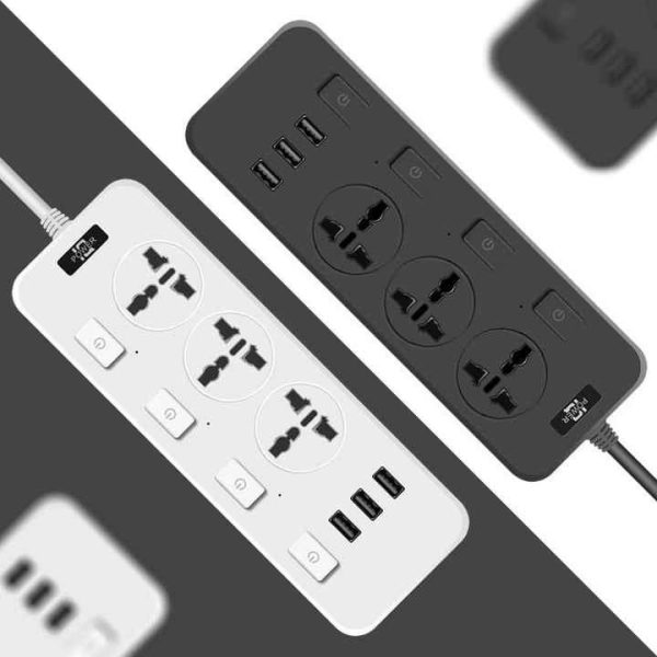 Factory Direct Sale 3/4/5/6 Outlets Germany Extension Socket Switched Electric Power Strip