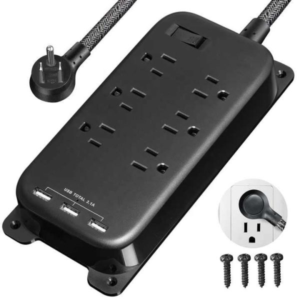 Factory ETL 5-Outlet Surge Protector Extension Power Strip