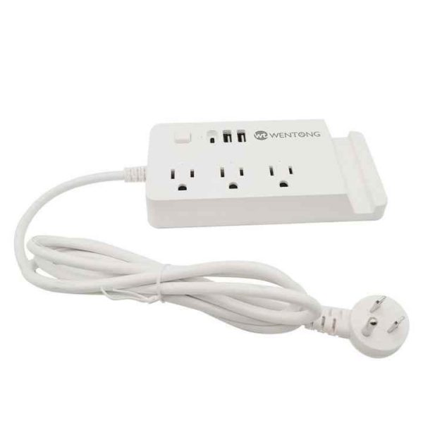 US Standard Smart Power Strip with 30W Fast Charging USB a & TYPE C Ports 125V 10A 1250W Extension Socket