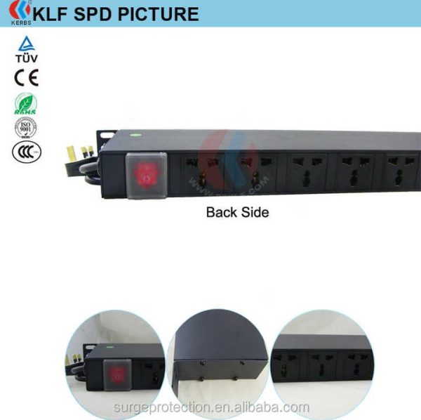 CE Approved 6 Socket Surge Protector Outlet Power Strip