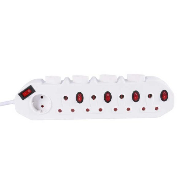 Popular South Africa Power Strip Independent Switch 4 Way Sockets and EU 5 Way Sockets