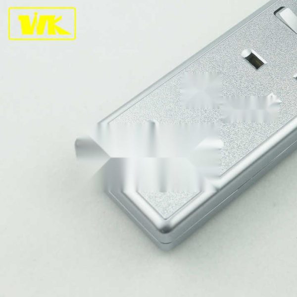 13A 4 Gang Extension Lead BS Socket Power Strip with UK Fused Plug Top, Individual Switch & Neon